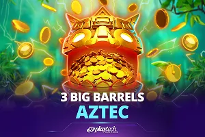 Playtech : 3 Big Barrels Aztec - HUNIAN138